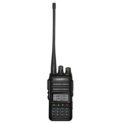 Iradio UV-83 128CH Walkie Talkie NOAA Weather Channel 6 Bands Amateur Ham 6800mAh Type-C Rechargeable Two Way Radio EU Plug COD [1994350]