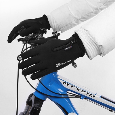 Warm Cycling Gloves Wear-resistant Touch Screen Waterproof Windproof Gloves for Outdoor Sport Running COD [2000560]