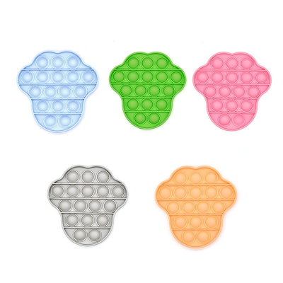 New Multi-shape Random Color Silicone Popits Fidget Push Bubble Parent-child Interaction Desktop Games Stress Reliever Fidget Toy for Children Family Games [1804831]