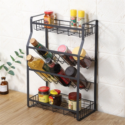 4 Tier Kitchen Spice Rack Standing Holder Jar Organiser Storage Spice Shelf COD [1680987]