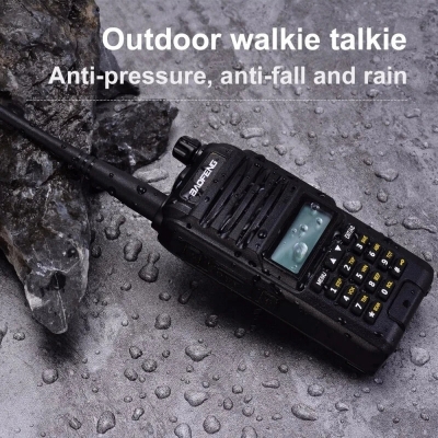 Baofeng BF-A58S Tri-Band Walkie Talkie 136-174/200-260/400-520MHz Portable Two Way Radio IP67 Waterproof Outdoors FM Radio Transceiver COD [2008751]