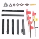 7pcs 12mm Shank Lathe Turning Tool Holder Boring Bar with 7pcs Carbide Insert and Wrench COD