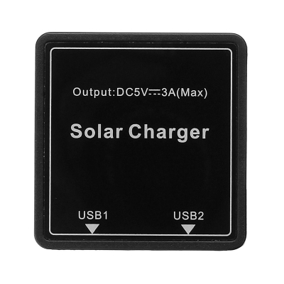 DIY Solar Wire Box 5-20V to 5V 3A Regulator Solar Double USB Junction Box For Solar Panel COD [1349626]