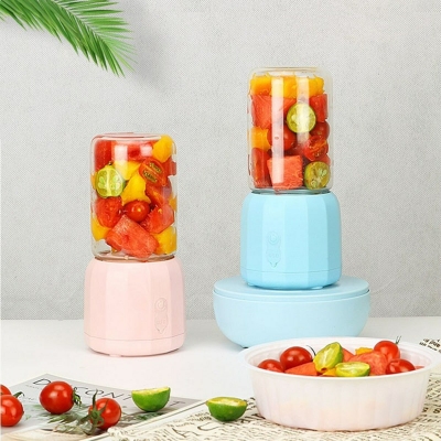 Portable Juicer Cup USB Rechargeable Blender Smoothies Mixer Fruit Kit 300ML 35W COD [1796003]