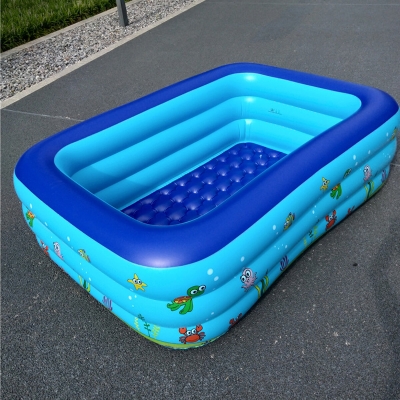 Yingtai 1.3M/1.8M/2.1M Three-ring Rectangular Children\'s Inflatable Swimming Pool for Outdoor COD [1746764]