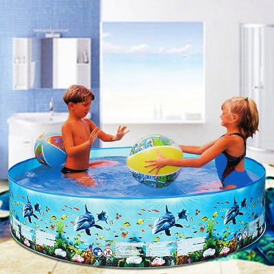 8ft Household Swimming Pool No Inflation Pool Family Swimming Pool Garden Outdoor Summer Kids Paddling Pools COD [1933101]