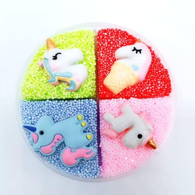 Four-color Slime Unmixed Fruit Dessert Animal Snow Rice Cotton Mud Clay 120ml COD [1441067]