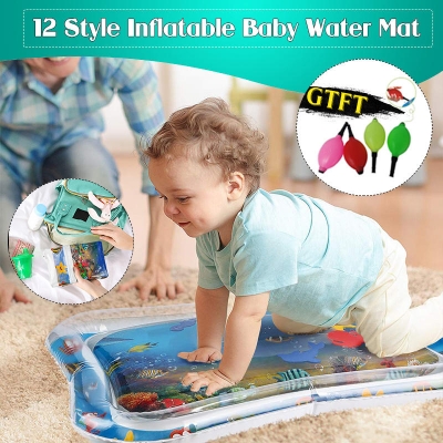 Inflatable Toys Water Play Mat Infants Baby Toddlers Perfect Fun Tummy Time Play [1463063]