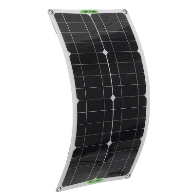 25W Protable Solar Panel Kit Dual DC USB Charger Kit w/ 60A/100A Solar Controller COD [1800496]