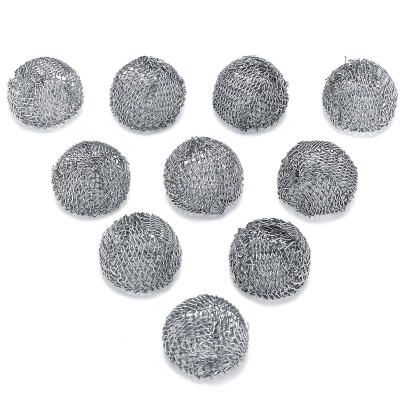 10Pcs Pipe Screen Filter Ball Combustion-supporting Reticular Ball Replacement Tools Kit COD [1454448]