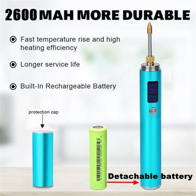 BS45 Portable Soldering Iron 16-20W Adjustable Voltage 320-450℃ USB Charging 2600mAh Battery Quick Heat Up High Temp Resistance COD [1996708]