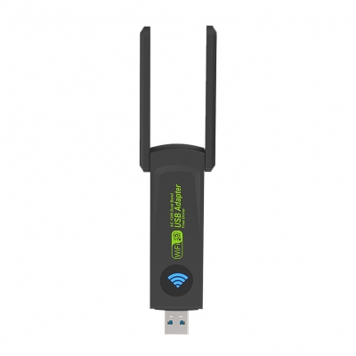 1300M USB3.0 WiFi Adapter 2.4G/5GHz Wireless Dual Band Wi-Fi Dongle Network Card Receiver for PC Desktop Laptop COD [1996176]