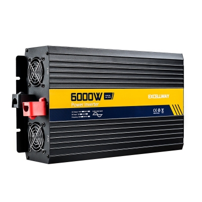 Excellway 2200-7000W Pure Sine Wave Inverter 220V 50HZ EU Standard 12V/24V LED Display Power Inverter COD [2000216]