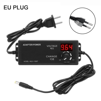 Excellway AC/DC Adjustable Power Adapter Supply 4-24V 2.5A 60W Speed Control Volt Display EU/US/AU/UK Plug COD [1988898]