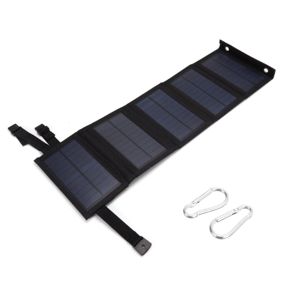 Outdoor Hiking Waterproof Solar panel 5V 7W For Iphone Samsung power bank Solar USB Portable Solar Charger 10W camping Accessori COD [1977306]