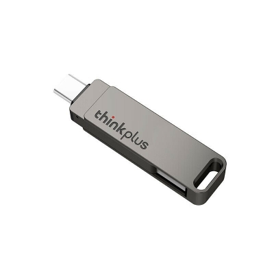 Lenovo Thinkplus MU110 Type-C&USB3.2 Flash Drive Dual Metal Interface 64GB 128GB 256GB 512GB High Speed Data Transmission Portable Memory U Disk for Phone Tablet Computer [1988180]