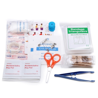 Emergency First Aid Kit 79 Piece Survival Supplies Bag for Car Travel Home Emergency Box COD [1420491]