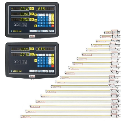 Machifit 2/3 Axis Grating CNC Milling Digital Readout Display / 50-1000mm Electronic Linear Scale Lathe Tool COD [1340326]