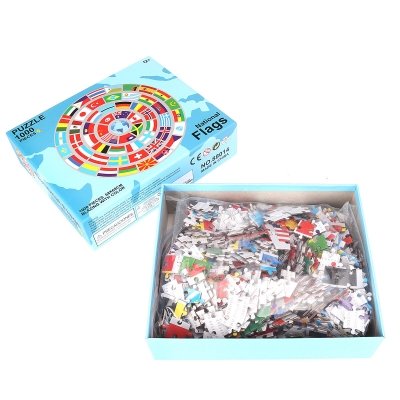 1000Pcs DIY Colorful Arc / National Flag / Delicious Doughnuts Jigsaw Puzzle Suitable for Teenagers and Adults COD [1947524]