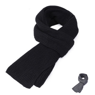 Men\'s Knitted Scarf Winter Muffler Warm Face Protection Earflaps Shawl Chenille Hand Knitting Leisure Scarves COD [2001057]