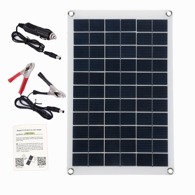 100W Solar Panel kit 12V battery Charger 10-100A LCD Controller For Caravan Van Boat COD [1769064]