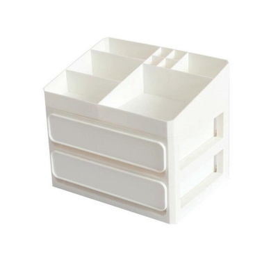 2/3 Layers Storage Box PP Table Tidy Desktop Organizer Drawer Case Makeup Display Holder COD [1593951]