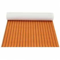 1200x2000x6mm EVA Foam Sheet Orange with Black Line Teak Synthetic Boat Decking Pad COD