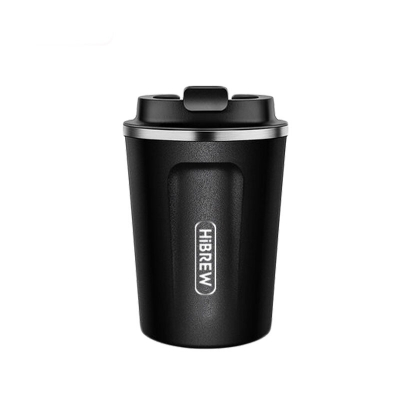 HiBREW Coffee Thermal Mug Portable Double Insulation Stainless Steel-Black/White COD [1775505]