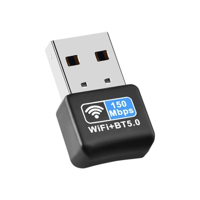 150Mbps Wireless Network Card Receiver bluetooth-compatible 5.0 Drive-free Mini USB Ethernet WiFi Dongle COD [1985807]