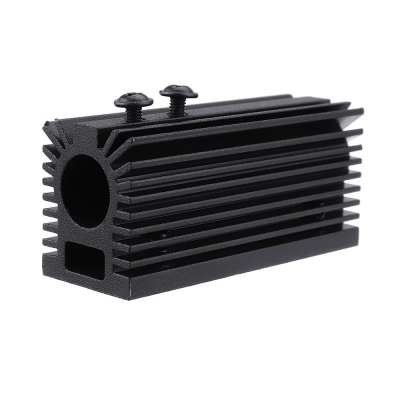 58x22x27mm Black 12mm Aluminum Heat Sink Groove Fixed Radiator Seat Cooling Heat Sink for 12mm Laser Diode Module COD [1582321]