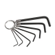 JETECH Hex Key Wrench 7Pcs Hex Key Set On A Ring COD