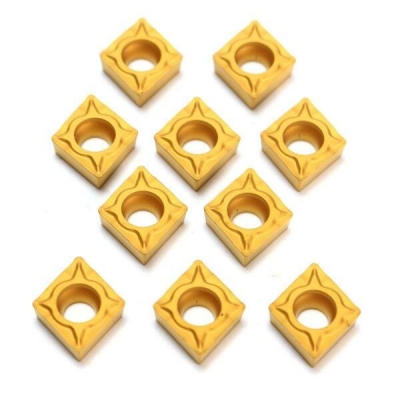 Machifit 10pcs CCMT060204-HM YBC251 Carbide Insert Titanium Coated Carbide Cutter COD [1055821]