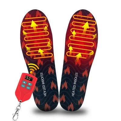 Winna Heated Boot Insoles Adjustable Temperature USB Rechargeable Winter Insole Foot Warmers with Wireless Remote for Outdoor COD [1999048]