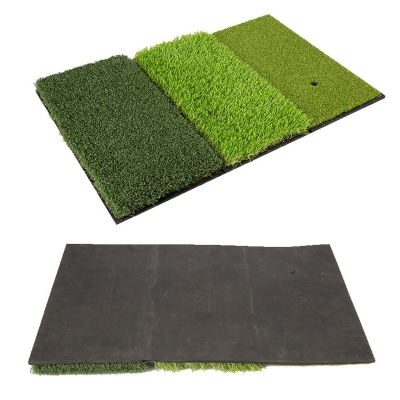 64*41CM 3-in-1 Golf Hitting Mat Multi-Function Tri-Turf Golf Practice Training for Chipping Practice Indoor/Outdoor Golf Training Tools COD [1759463]