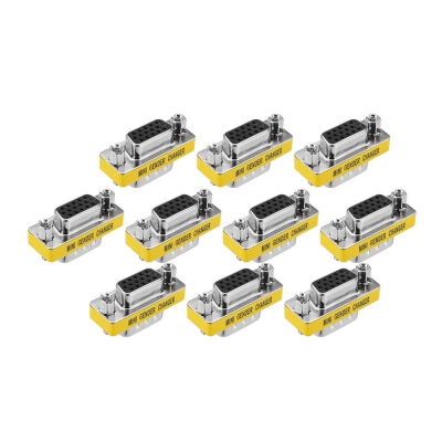 10Pcs DB15 Mini Gender Changer Adapter Female to Male Plug Adapter Connecters COD [1335977]