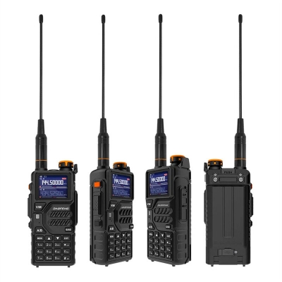 Baofeng K5 Plus Dual Band High Power Walkie Talkie Long Range 2500mAh Rechargeable NOAA Two-way Radio Portable Transceiver EU Plug COD [2006295]