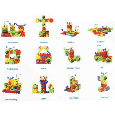 82pcs Children\'s Electric Variety Building Blocks Assemble Electronic Gear Splicing Assembling Jigsaw Puzzle Plastic Toys [1698757]