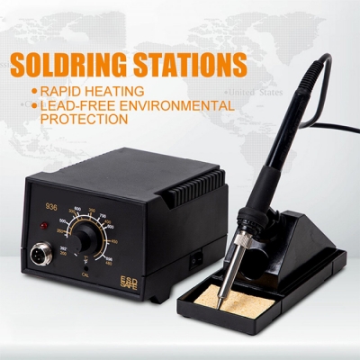 G2-936 Antistatic Constant Temperature Soldering Iron Station 60W with Wide Range 200℃~480℃ High Temperature Stability for Professional and Hobby Use COD [2010035]