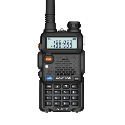 UK Standard Baofeng UV-5RTP High-power Walkie Talkie Dual Band Long Range Portable Waterproof Two Way Mini FM Radio COD [1981987]