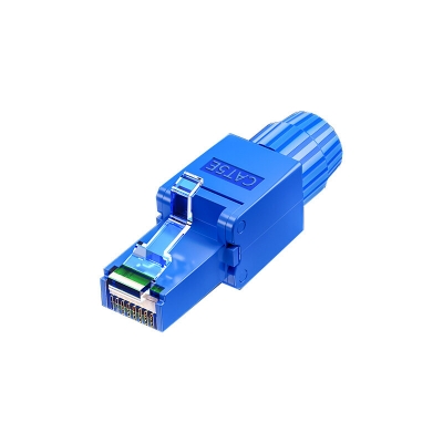 SAMZHE CAT5E/CAT6 RJ45 Connector Non-hit Network Crystal Head Thickened Gold-plated Unshielded Gigabit Network Cable Connector COD [1985804]