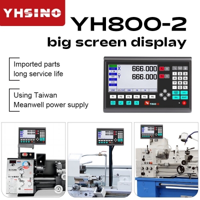 YHSINO YH800-2 Digital Display Ruler YE Optical Linear Scale with IP54 Protection High Precision Versatile Use for Milling Machines Lathes and More Imported Parts Large Screen Display Reliable Meanwel [2004878]