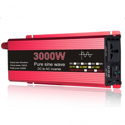 1000W/1600W/2200W/3000W Pure sine wave inverter 12v-220v Solar Power Inverter COD [1978235]