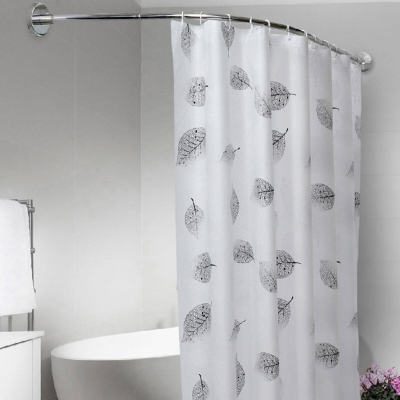 Stainless Steel Adjustable Curved Shower Curtain Rod Bathroom Bars Rail Rod COD [1615859]