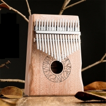 HLURU 17 Key Kalimba Finger Instrument Thumb Piano Song Book Stickers Kalimba Kit COD