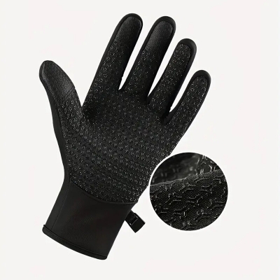 Golovejoy Warm Gloves Touch Screen Windproof Plus Velvet Wear-Resistant Gloves for Cycling Driving Running Hiking COD [2001138]