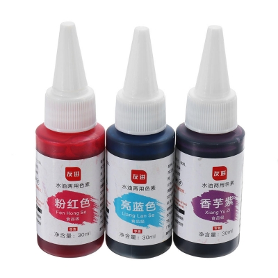 30ML DIY Slime Food Colorings Colors Fondant Cake Model Decorating Rainbow Cake Baking Pastry Tools COD [1350217]