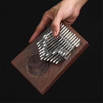 HLURU 24/34 Key Kalimba Finger Instrument Thumb Piano Song Book Stickers Kalimba Kit COD [1981975]