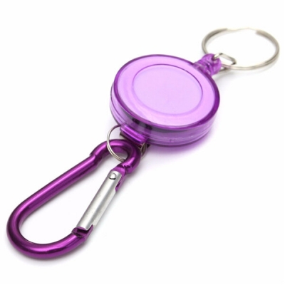 Badge Reel Telescopic Key Buckle Carabiner Recoil Retractable Holder Key Chain 4 Colors COD [1158275]