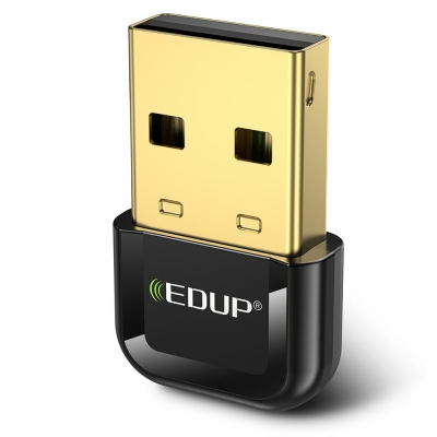 EDUP bluetooth 5.3 Adapter Transceiver Audio USB Dongle Adapter for PC Computer Keyboard Speaker COD [1981317]