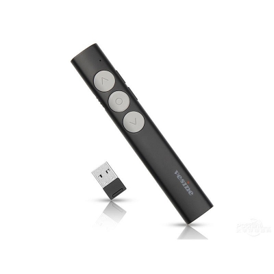 Vesine V9 Rechargeable Wireless Presenter Red Laser Flip Pen PPT Laser Page Pen Clicker Presentation Pen USB Remote Control Touch-Keys COD [1551149]